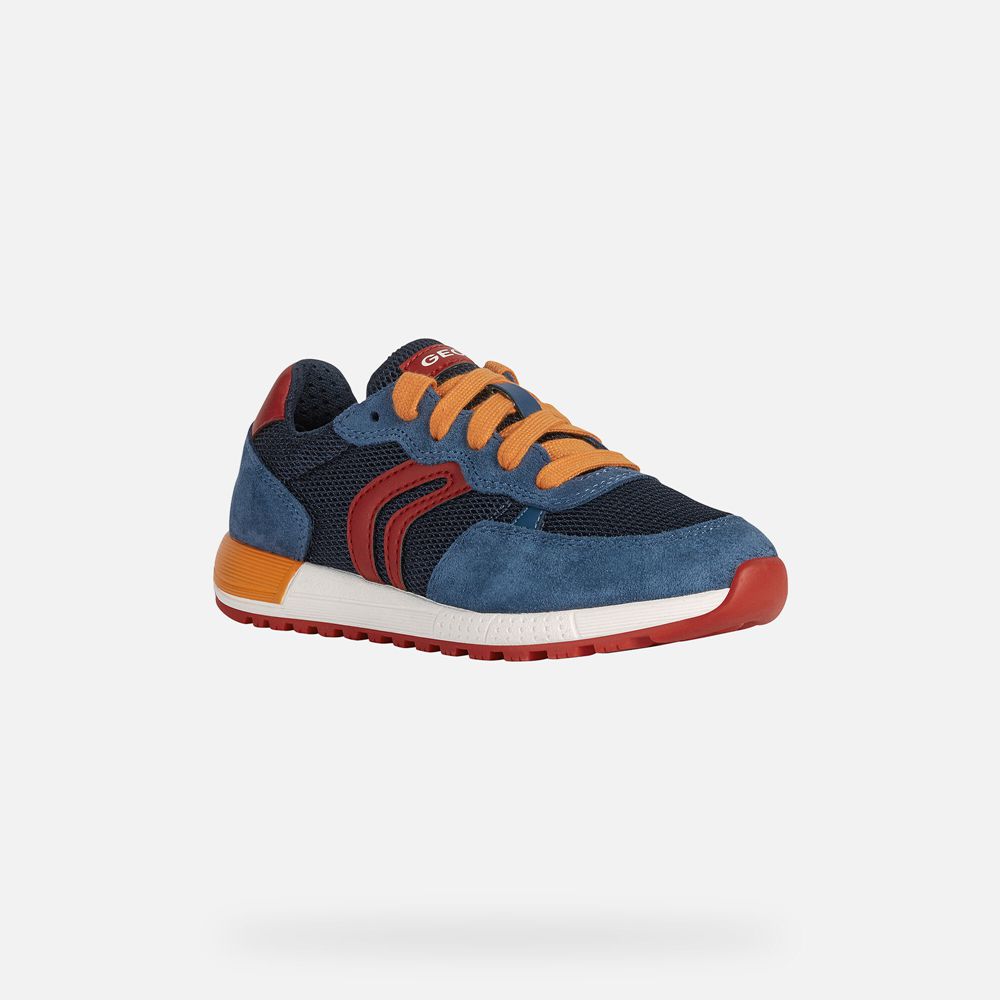 Geox Sneakers Navy/Red Alben - Geox Boys Shoes - DSBIEJ205